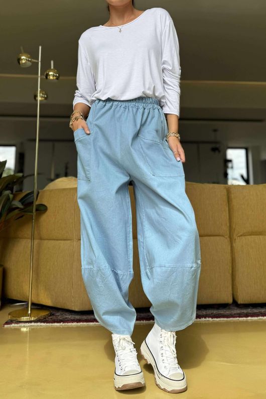 Made In Italy Essential Shelby Stretch Jeans Light Denim `